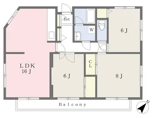 信愛ハイツ【101号室】の間取り
