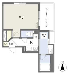 ベルビレッジ覚王山【104号室】の間取り
