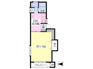 ラテールA棟【205号室】の間取り