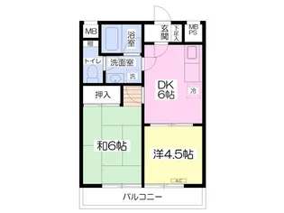 コモンウェルスビルディング青砥【202号室】の間取り