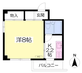 エムズビル【301号室】の間取り