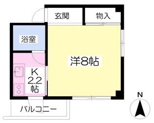 エムズビル【402号室】の間取り