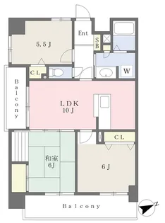 グリーンピア徳力Ⅱ【405号室】の間取り
