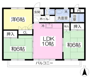コモダマンション【202号室】の間取り