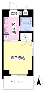 MARINE HOUSE【301号室】の間取り