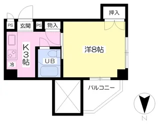 MARINE HOUSE【305号室】の間取り