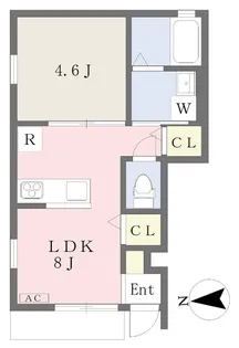 1LDKの間取り画像