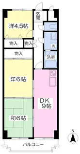 シェール道後【202号室】の間取り