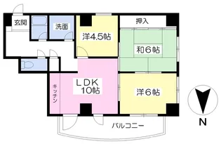シェール道後【306号室】の間取り