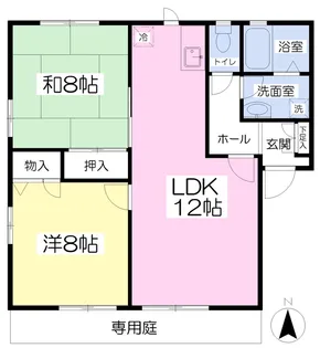 ディアス青野B棟【101号室】の間取り
