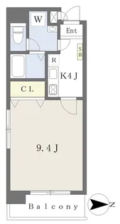 フォルテ平和通【101号室】の間取り