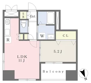 MISTRAL姫路駅前Ⅱ【801号室】の間取り