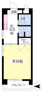 あかつきマンション【301号室】の間取り