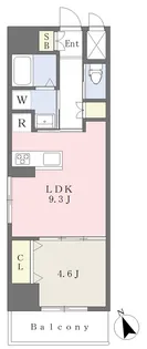 MISTRAL姫路駅前Ⅱ【1003号室】の間取り