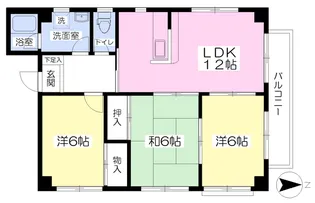 グリーンヒル【302号室】の間取り