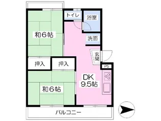 松風ビル【107号室】の間取り