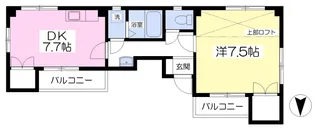 おおやけハイツ【401号室】の間取り