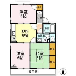 ボン・ミレイユ【102号室】の間取り
