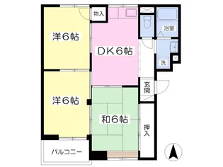 パークハウス竹野【102号室】の間取り