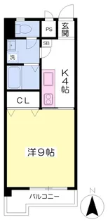 アリストグランキューブ【203号室】の間取り