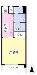 アリストグランキューブ【402号室】の間取り