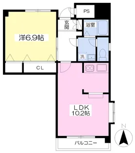 アリストグランキューブ【1005号室】の間取り