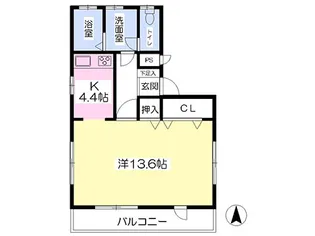 Cerisier【401号室】の間取り