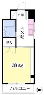 ぴゅあメイツ斎院【301号室】の間取り