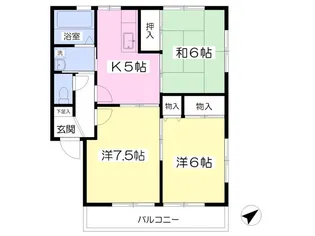 コーポHISHINUMAⅡ【205号室】の間取り