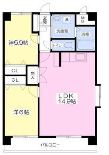 フォルテ竹原【901号室】の間取り