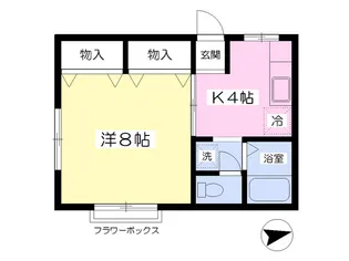 トゥインクル宮千代【101号室】の間取り