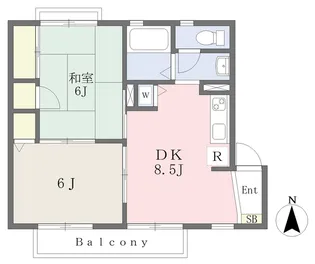 ソレイユA棟【103号室】の間取り
