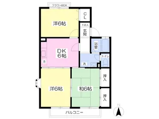 アメニティゾーンⅠ番館【101号室】の間取り