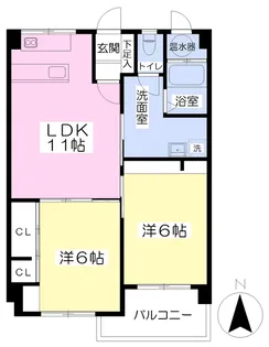 上野ビル【403号室】の間取り