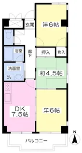 栄光第二ハイツ【202号室】の間取り