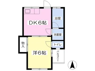 フロンティアAT【202号室】の間取り