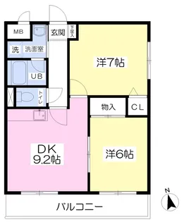プラスタラーイシカワ【301号室】の間取り