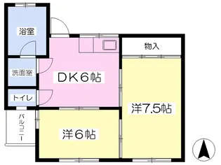 フロンティアAT【401号室】の間取り