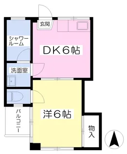 フロンティアAT【403号室】の間取り
