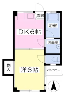 フロンティアAT【405号室】の間取り