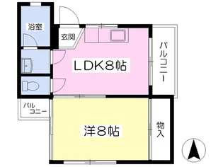 フロンティアAT【501号室】の間取り