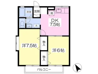 グランドヴェール【1階】の間取り