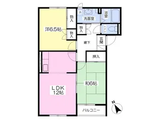 クレアールA棟【201号室】の間取り