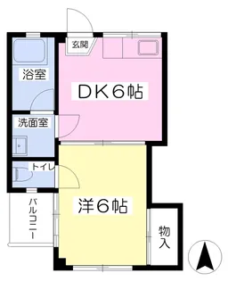 フロンティアAT【603号室】の間取り