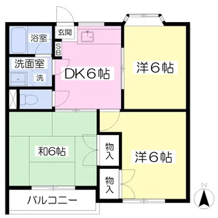 クリスタル・ハイムⅡ【201号室】の間取り