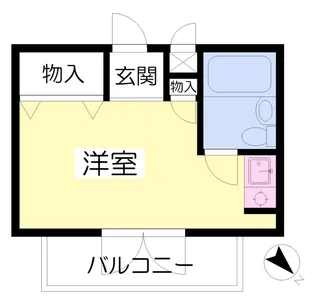サンプラザ・ベビードール【311号室】の間取り