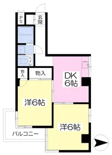 オックスフォードサーカス一番町【601号室】の間取り