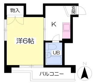 大萩ビル【402号室】の間取り