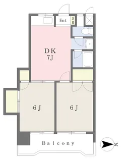 川崎マンション【302号室】の間取り