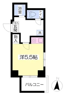 エスポワール松山【407号室】の間取り